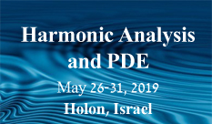Harmonic Analysis and PDE 2019 Conference Program: Tuesday, May 28