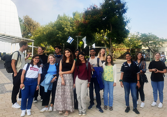 The international students at HIT Holon Institute of Technology