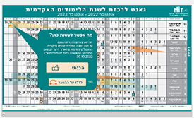 An academic calendar that has become interactive and helps in understanding an annual work plan	