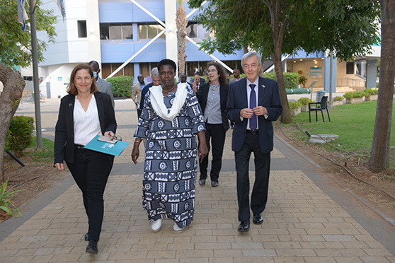 סגנית נשיא אוגנדה ביקרה ב-HIT בראש משלחת רמת דרג 