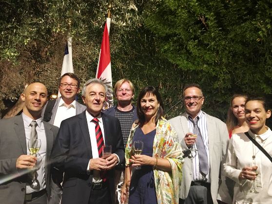 אירוע  היום הלאומי האוסטרי במעונו של שגריר אוסטריה בישראל