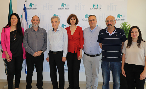 From left to right: Ms. Robinson, Prof. Segal, Prof. Yakubov, Dr. Lewy, Dr. Barkan, Prof. Lempel, Ms. Porat