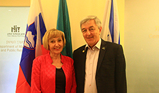 Ms. Milojka Kolar Celarc, Slovenian Minister of Health Visited HIT