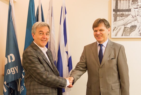 Ambassador Skvortsov with Prof. Yakubov