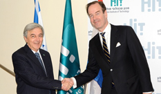 H.E. Mr. Gilles Arnout Beschoor Plug, Ambassador of the  Netherlands in Israel visited HIT