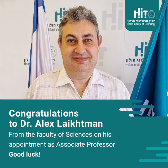 Congratulations to Dr. Laikhtman from the faculty of Sciences on his appointment as Associate Professor