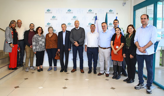 נציגי האקדמיה הלאומית הישראלית למדעים בביקור רישמי ב-HIT