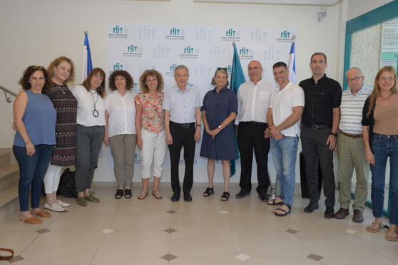 A delegation from Beit Berl College at HIT- Holon Institute of Technology.