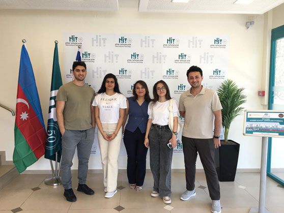 Five students from BAKU State University (BSU), Azerbaijan, at a Summer School at HIT