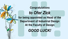 Congratulations to Ofer Zick