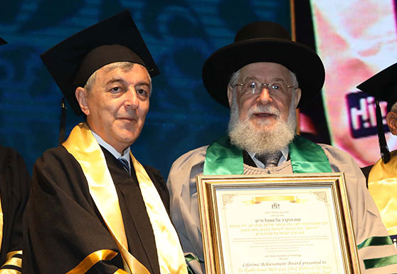 Rabbi Israel Meir Lau and Prof. Yakubov