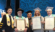 Lifetime Achievement Award to Rabbi Meir Israel Lau at 2017 Graduation ceremony