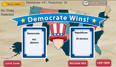משחק אסטרטגיה המדמה את הבחירות בארה"ב פותח במחלקה למדעי המחשב