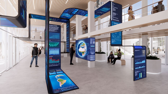 הדמייה: גלריית כניסה | קורל שלמה, בוגרת המחלקה לעיצוב פנים HIT